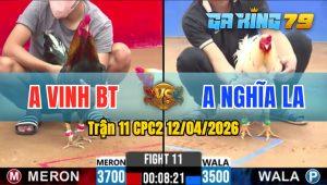Trận 11 CPC2 12/04/2026 - Gà Bướm Vinh BT Đá Cái Quá Bo Quá Khủng